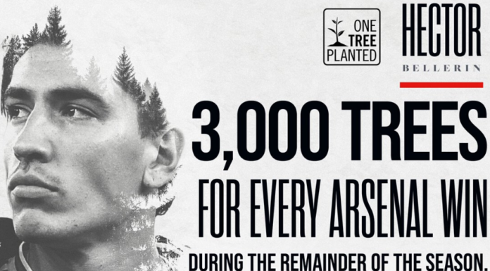 Arsenal Footballer Pledges to Plant 3,000 Trees for Every Premier League Victory