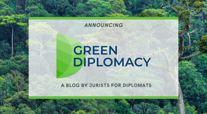 Birth of a New Blog: “Green Diplomacy”